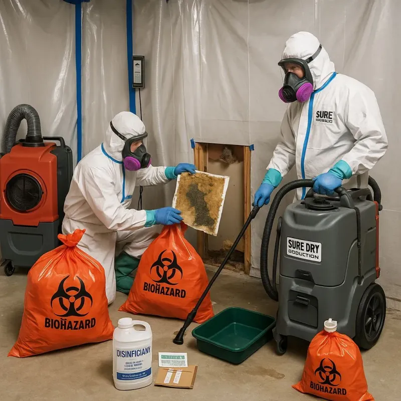 Contaminated Water Handling Protocols process in Sunset, LA