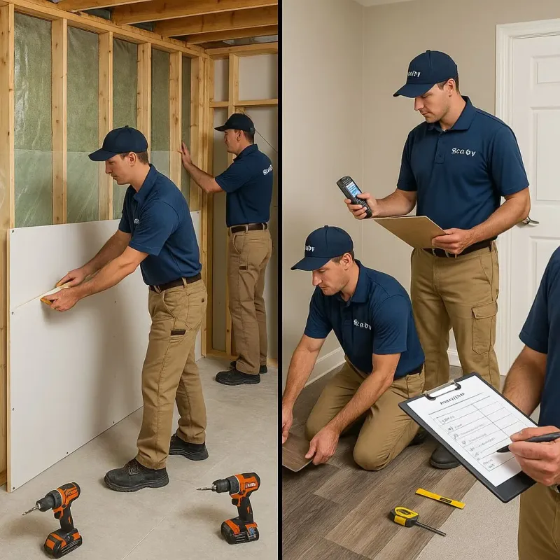 Repairs and Reconstruction process in Sunset, LA